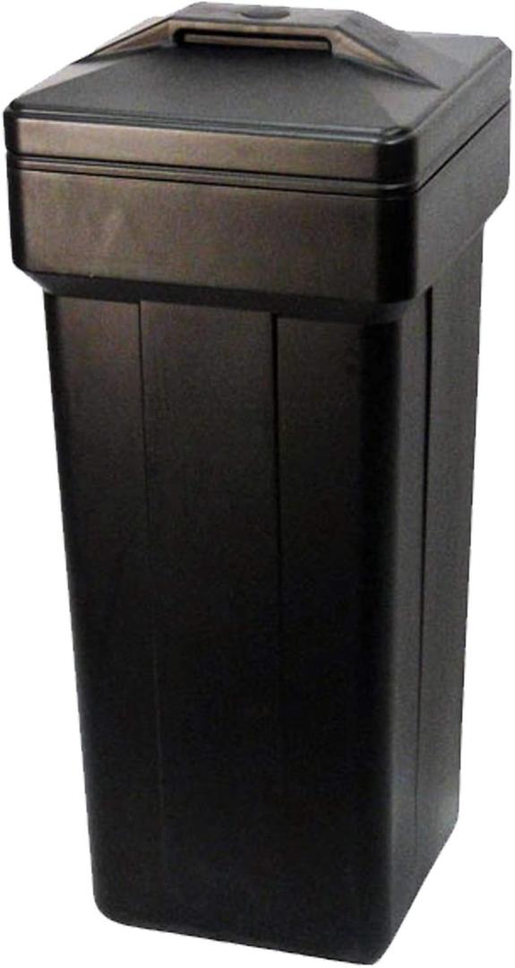 AFWFilters Water Softener Salt Tank Brine Tank with Safety Float Assembly Included, Various Sizes and colors available, Fleck Water Softener Tank Replacement (Black, 14x14x36 Inches Square)