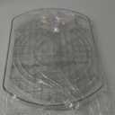 FIRJOY Lazy Susan Turntable for Refrigerator, Square Turntable Organizer for Fridge Cabinet, Pantry, Countertop (15.3" x 11.1" Rectangle 1 Pack - Clear)