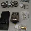 Keyless Entry Keypad Deadbolt with Handle Set, Smart Lock, Auto-Lock + One-Touch Lock, 100 Codes + Easy Install, Ideal for Airbnb/Homes/Offices, Fits U.S. Standard Front Doors, Satin Nickel