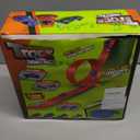 Flexible Race Track Toys for Kids: 20 Ft Flex Race Car Ramp Track with Suction Cups - Rolls Up Portable DIY Racetrack with 4 Racing Cars- Birthday Gifts for Boys Girls Ages 3+