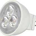 Satco S9281, 3W, MR11, 3000K, 25 Beam Spread, 25,000 Hour Life, 210 Lumens, GU4 Base, 12V AC/DC, LED Bulb