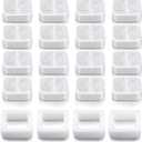 20 Pack Ceramic Cat Water Fountain Replacement Filters - 16 Pet Fountain and 4 Foam Filters for Tritone/Fiumi Ceramic Pet Lotus Drinking Fountain