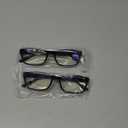 Gaoye 2-Pack of Reading Glasses - Blue-Light Filter, UV Protection - Readers with Rectangle Frames (Black)