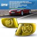 Fog Lights compatible for 2007-2011 BMW 3 Series 328i 328xi 335is 335xi E92, E93 (w/o M-Package Bumper) xDrive Coupe Lamps Assembly Amber Yellow