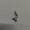 Shelf Support Pegs, 50 Pcs Shelf Pegs with Hole, 5mm (1/5 inch) Cabinet Shelf Bracket Pegs, L-Shaped Nickel Plated Shelf Pins Holders for Bookcase Kitchen Closet Shelf Shelves Furniture Cabinet