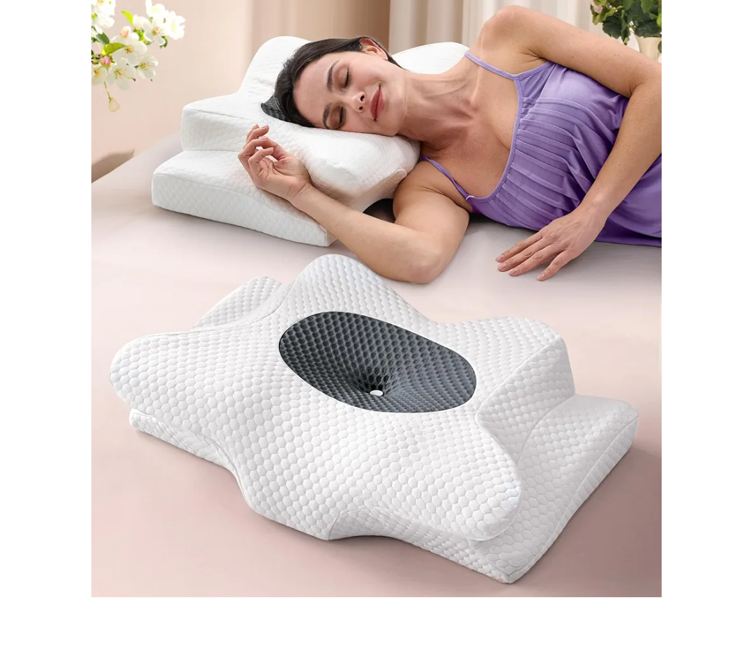 Dream Without Pain Cervical Neck Pillow for Sleeping, Ergonomic Side Sleeper Pillows for Adults, Cooling Orthopedic Pillow for Neck Relief Support, Memory Foam Pillows Back Stomach Sleepers
