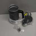 BIZEWO Milk Frother Electric, Warm and Cold Milk Steamer, 4 IN 1 Automatic Milk Warmer Stainless Steel with Touch Screen for Coffee, Latte, Macchiato, Cappuccino, Hot Chocolate (Gray)