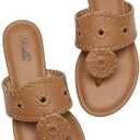 katliu Women's Flat Sandals Flip Flop Sandals Dressy Thong Sandals Size 9