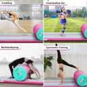 Estgora Gymnastics Mat For Tumbling 10ft Mat Inflatable, 4 Inch Air Tumble Track Air Roller Gymnastic Training Equipment for Kids Home Use Gym Cheerleading with Electric Pump