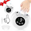 Electric Nail Clipper, Baby Nail Clipper with File & 3 Speeds, Electric Baby Nail Trimmer with LED Light & Storage Box, Automatic Nail Clippers for Baby, Adult, Seniors