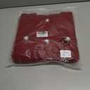 DeftSharp Women's V-Neck Knit Cardigan - Long Sleeve Button-Up Sweater Casual Formal Wear (Red, M)