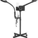 Professional Facial Steamer 2 in1 Steamer for Face 5X LED Magnifying Lamp Hot Ozone Facial Steamer for Esthetician Beauty Face Equipment Use at Home or SalonBlack