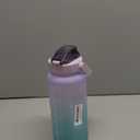 RYI Large Half Gallon 64 OZ Motivational Water Bottle with Straw Time Marker BPA Free for Sport and Fitness Purple Green