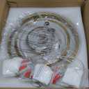 BNHHLZ Modern LED Chandelier Gold Ring Pendant Light Fixtures 4000K Dimmable Height Adjustable Pendant Lighting for Dining Room Kitchen Island Bedroom Living Room Foyer（3-Pack）