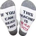If You Can Read This This Socks For Women Teacher Off Duty Gift Socks Size 6-11W