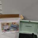 Record Player 3 Speed Bluetooth Portable Suitcase, Vinyl Phonograph with Built-in Bass & Speakers, Belt-Driven LP Player Support AUX-in RCA Line Out Headphone Jack, Green