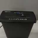 Amazon Basics 8-Sheet Strip Cut Paper Shredder for Home and Office, CD/Credit Card Shredder, 3.4 Gallon Bin, Black
