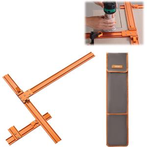 Imbot 50" Circular Saw Guide Rail Kit, Aluminum Alloy, 90° & Straight Cuts