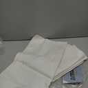 H.VERSAILTEX Linen Look 100% Blackout Curtains 45 Inches Long for Bedroom Full Light Blocking Rod Pocket 42 Inches Wide Linen Textured Thick Window Curtain Drapes with White Backing, Ivory, 2 Panels