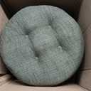 Klear Vu Omega Gripper Non-Slip Tufted Round Barstool Cushion for Dining Rooms, Cafes, Bars and Restaurants, 14” Green, 4 Pack