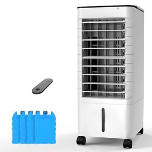 Windowless Portable Air Conditoners, 3-IN-1 Portable AC with Remote, 12H Timer &1.16Gal Tank, 45° Oscillation, 3 Modes 3 Speeds, Fast Cooling Quiet Ventless Swamp Cooler for Room Home Office, Pearl