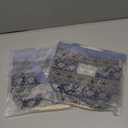 Women Tote Bag,Small Jute Casual Tote's Handbag Embroidered Personalized Bucket Bag,Reusable Grocery Shopping Bags (Blue)