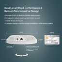 TP-Link EAP610 Omada Business WiFi 6 AX1800 Wireless Gigabit Access Point - Support Mesh, OFDMA, Seamless Roaming & MU-MIMO, SDN Integrated, Cloud Access & Omada App, PoE+ Powered, White, Dual-Band