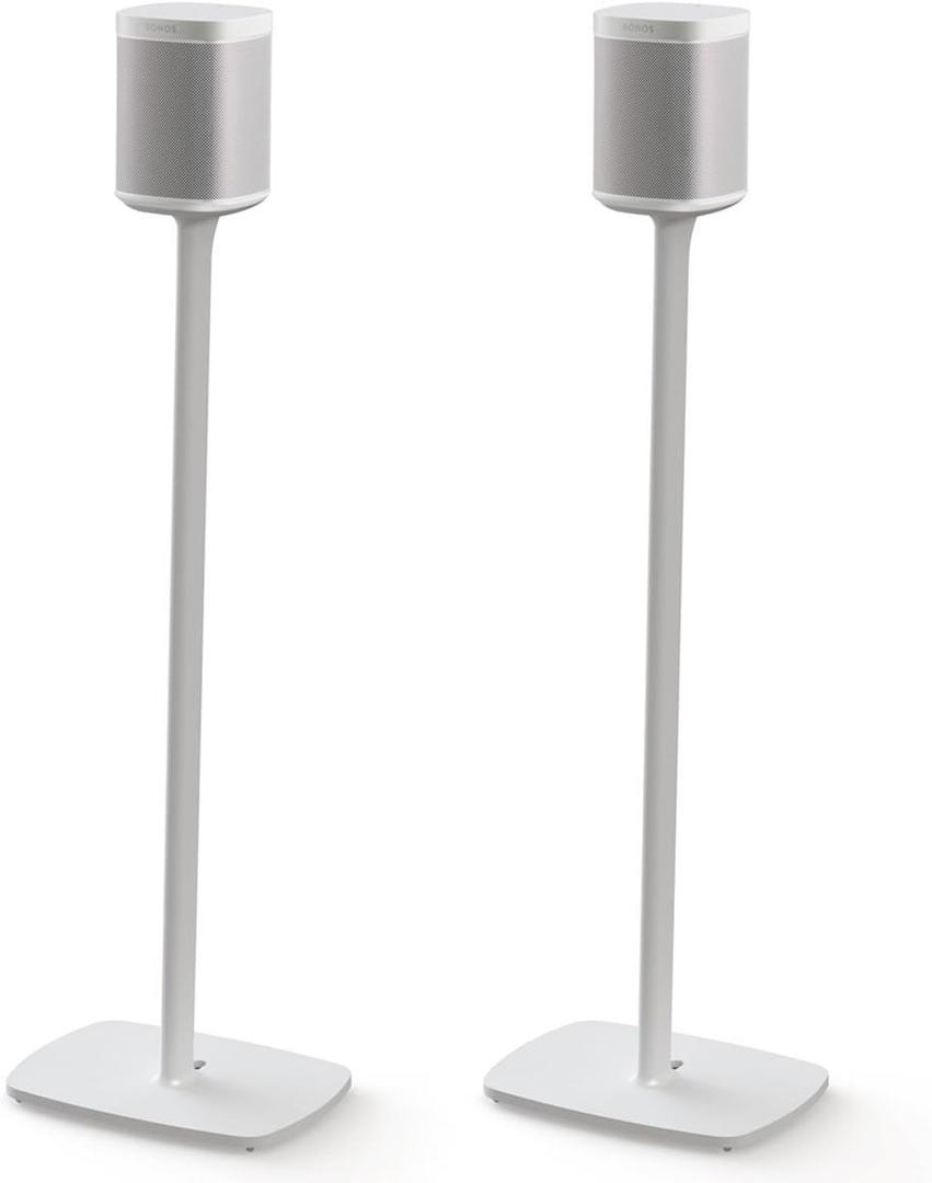 FLEXSON Floor stand for SONOS ONE or PLAY:1 (Pair, White)