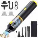 CROS Car Vacuum Cordless, 21000Pa Powerful Suction Handheld Cleaner for Car, Home & Pet Hair, 4-in-1 Portable Mini Vacuum with Multiple Attachments for Deep Cleaning, Type-C Rechargeable
