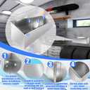 Aluminum Fuel Tank Rack Multi Use Storage Cabinet Holder Organizer Length 24" Suitable for Store Garages Enclosed Racing Trailers Work Areas Automotive Parts Silver