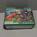 NMM Movable Dinosaur Shooting Toys for 4 5 6 7 8 Year Old Boys, Shooting Target Games Toys with 2 Air Pump Gun, 72 Foam Bullets, LED Score Record, Spray, Sound for Boys Girls Christmas Birthday Gifts