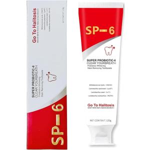SP-6 Probiotics Whitening Toothpaste,SP6 Probiotic Toothpaste Whitening,Promotes Healthy Teeth,Brightening & Stain Removing (1 PCS)