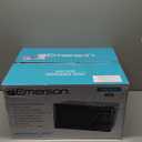 Emerson MW7302B Compact Countertop Microwave Oven with Touch Control, LED Display, 700W, 10 Power Levels, 6 Auto Menus, Glass Turntable and Child Safe Lock, 0.7 Cu., Ft. Black