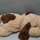 MaoGoLan Giant Dog Plush,31" Large Stuffed Animal Dog, Fluffy and Cuddly Stuffed Puppy Stuffed Animal Throw Pillow Toy Birthday for Girls Kids (Brown)