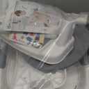 Forbena Potty Training Toilet Seat with Step Stool Ladder, Toddler Kids Potty Seat for Boys Girls, Non Slip Foldable Toilet Training Seat with Soft Cushion, Comfortable Handles (White-Grey)