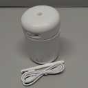 Portable Mini Humidifier, Colorful, Cool Mist, USB Powered. Perfect for Bedroom, Office & Car (300ml, White)