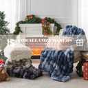 Faux Fur Throw Blanket for Couch, 1000 GSM Cozy Fuzzy Fluffy Soft Plush Thick Bubble Sherpa Blanket for Sofa Bedroom Living Room, Mothers Day Birthday Gifts for Women Home Decor