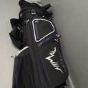 GoHimal 14 Way Golf Stand Bag, Golf Bags for Men with Stand, Top Dividers Ergonomic with 10 Pockets Golf Club Bags