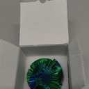 Gear Ball 3D Printed Spin Ball Cube Fidget Toys, Gear Sphere Fidget Toy, GearSphere Desk Toy Stress Fidget Balls, Fidgets Spinners for Adults & Kids Anxiety Relaxing (3.1 Inch, Laser Green Blue)