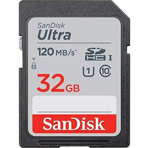 SANDISK 32GB Ultra SDHC UHS-I Memory Card - 120MB/s, C10, U1, Full HD, SD Card - SDSDUN4-032G-GN6IN [Older Version]