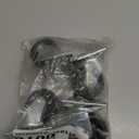 POWERTEC 2 Inch Swivel Caster Wheels Set of 4 with 160 lbs Loads, Heavy Duty Plate Casters, Rubber Castor Wheels for Furniture, Cart, Dolly and Workbenches (17210)