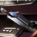 LISEN Car Charger USB C Fast Charge, [Single-Port] Retractable Car Charger USB C for Car Accessories for Women Men Phone Type C Charging for iPhone 17 Pro Max 16 15 Samsung S26 S25, MacBook Neo (Grey)