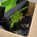 GreenSweep - Pickup Pro Garden Sweeper - Leaf & Grass Push Lawn Sweeper - REFURB