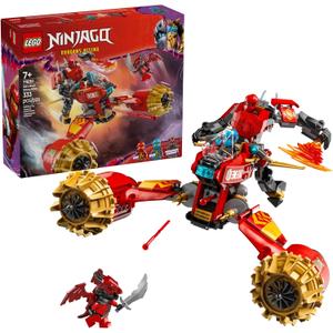 LEGO NINJAGO Kai's Mech Storm Rider Action Figure - Pretend Play Building Toy for Boys and Girls, Ages 7+ - Ninja Toy for Kids with 3 Minifigures - Gift Idea for Birthdays - 71830