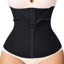 MERYOSZ Waist Trainer Corset Zipper Tummy Control Shapewear Breathable Waist Cincher for Women Body Shaper Sport Girdle (XX-Large)