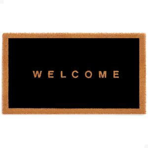 THEODORE MAGNUS Door Mat  Coir Doormat for Outdoor Entrance, Durable Welcome Mat with Non-Slip Backing, Perfect for Front Door and Entryway - Outdoor/Indoor - Welcome Canvas - 17" x 30" (1'5" x 2'6" (Rectangular))