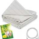 Grounding Sheets Queen Size with Grounding Cord,Made with Premium Cotton and Pure Silver Threads, Achieve Healthy Sleep(60x80inch)