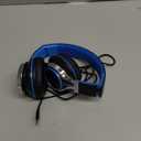 AILIHEN C8 Kids Headphones Wired, On-Ear Headphones with Microphone and Volume Control Foldable Corded Stereo 3.5mm Headset for School Teens Smartphones Chromebook Laptop Tablets Travel (Black Blue) (Medium)