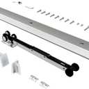 Hardware and Track Set with Soft Close Mechanism, Sliding Door Hardware for Door Wide 24"-30", Durable and Smoothly, Easy to Install