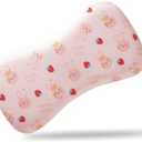 Soft Toddler Pillow for Sleeping – Breathable Small Pillow (20'' x 11.2'') with Removable Cover – Ideal for Travel & Nursery, Cuddly Bear Design – Perfect for Ages 2-4 Years